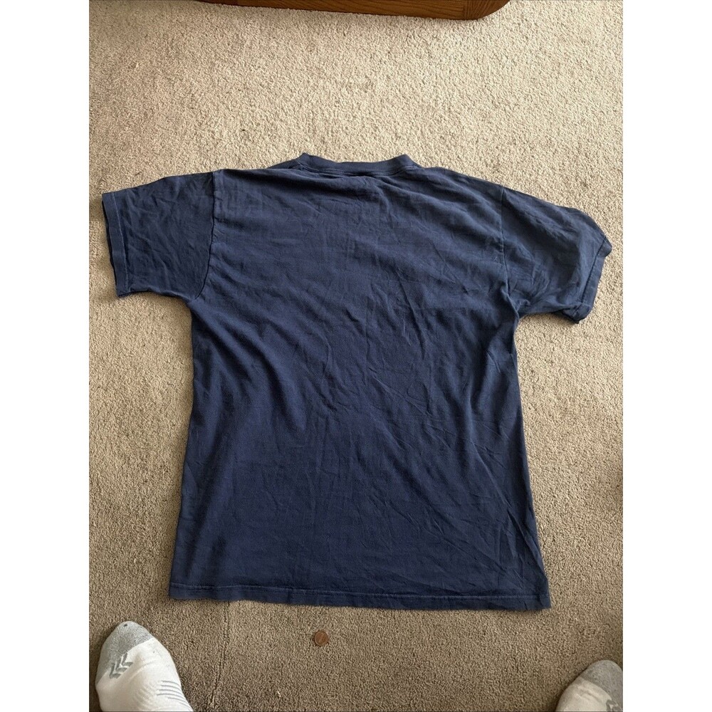 VTG 2000 ATARI Logo SHIRT Large Dark Blue Y2K - Picture 7 of 7